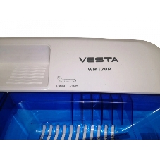 Стиральная машина VESTA WMT 70P синий, загрузка вертикальная 7 кг, 1000 об/мин, класс A+