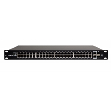 Коммутатор Ubiquiti EdgeSwitch 48 500W (ES-48-500W(EU)), 48×1 Гбит/с PoE + 2×1 Гбит/с SFP + 2×10 Гбит/с SFP+, управляемый