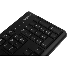 Клавиатура проводная Logitech K120 for business, USB черный (заводская гравировка)