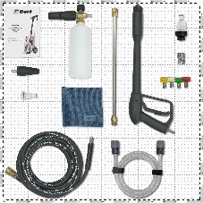 Мойка высокого давления Bort KEX-3500 91278166 3500 Вт, максимальное давление 160 бар, рабочее давление 130 бар, 7,5 л/мин, 7.3 кг, набор аксессуаров 3 шт