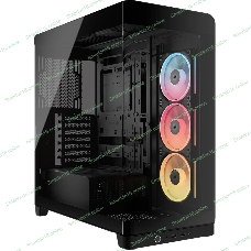 Корпус Corsair iCUE Link 4500X LX-R RGB Black, Midi-Tower, чёрный, 3 x 120 мм