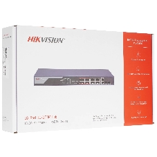 Коммутатор Hikvision DS-3E0318P-E(B), 16×1 Гбит/с PoE + 2×1 Гбит/с, неуправляемый
