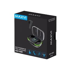 Беспроводные наушники Maxvi MHF-113BT черные TWS\LCD\Sensor\200мАч\5.3\кабель Type-C
