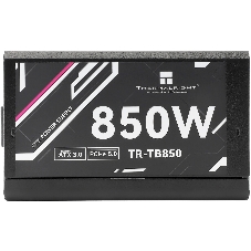 Блок питания Thermalright, 850W 80+ Bronze (ATX, 3.0, PCIe 5.0, Full modular, 1x24(20+4)pin, 2xCPU 8(4+4)pin, 4xPCIe*2 8(6+2)pin, 3xSATA3, 1x12+4pin (12VHPWR PCIe 5.0 12+4pin 600mm), 3xMOLEX4pin, Active, 120x120мм, 150x140x86mm, APFC, black)