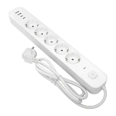 Удлинитель 5х5 м IP20 2USB 2.4А+2type-C LUX 1.5 кв.мм EKF UBA-LUX-505-TC