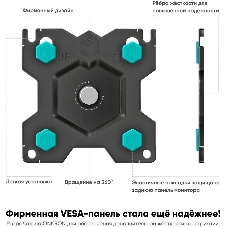 Кронштейн для 2 мониторов ONKRON G200 для монитора 13