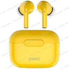 Беспроводные наушники PERO TWS06 COMFORT Yellow