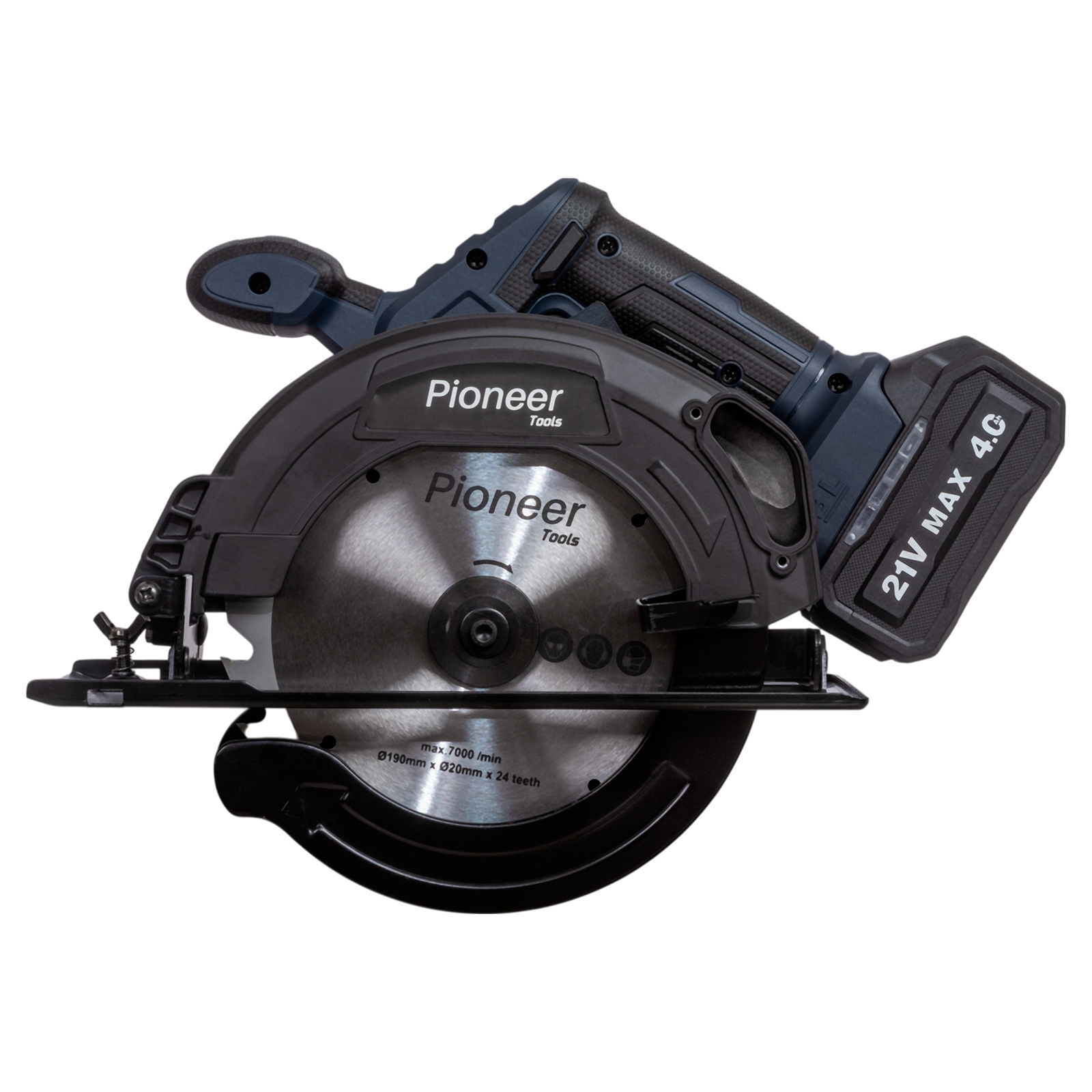 Пила дисковая PIONEER BCIS-E20V40BL-190-01 черный, синий