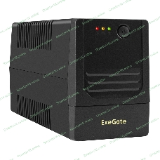 Источник бесперебойного питания ExeGate Power NB-500.LED.AVR.2SH.USB (500VA/300W, LED, AVR, 2*Schuko, USB, батарея 12V 4.5Ah, Black)