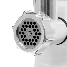 Мясорубка электрическая OLTO HM-080 белый, 1800 Вт, 1.5 кг/мин, реверс, защита от перегрузки, насадки - 4