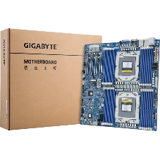 Серверная материнская плата Gigabyte MZ73-LM1, 2xSP5, AMD EPYC 9004/9005, 24xDDR5 RDIMM (до 4096 ГБ, 4800 МГц), 3xSlimSAS, 4xPCIe 4.0 x16, 1xM.2 22110, 2x10Gb LAN, 1xGb LAN (IPMI), 2xUSB-A 5Gbps, 1xVGA, 1xCOM, EATX