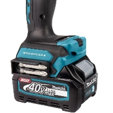 Дрель-шуруповерт Makita HP001GD201, 40 В, 2,5 Ач, 140 Нм, бесщеточный, ударный
