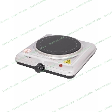 Плита настольная электрическая Energy EN-909 серебристый, 1,2 кВт, ТЭН, конфорки - 1, стеклокерамика, поворотные переключатели