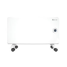 Конвектор электрический Thermex Frame 1500E белый, 1500 Вт, 20 м2, термостат, дисплей