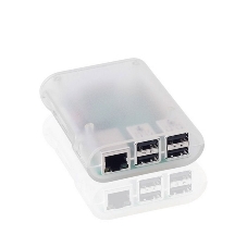Корпус ACD Transparent RA076 ABS Plastic Injection Molding case with Stripe for Raspberry Pi 3 B (прозрачный, овальный на винтах)(RASP1795)