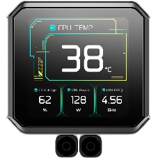 Система водяного охлаждения Deepcool Spartacus 420 ARGB Soc-AM5/AM4/1200/1700/1851 черный 4-pin 32.89dB Al LCD 2647gr Ret (R-SPT420-BKDSMP-G-1)