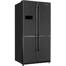 Холодильник Kuppersberg NMFV 18591 DX темный металл трехкамерный 390/170л морозилка снизу, No Frost, Side by Side