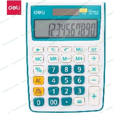 Калькулятор настольный Deli E1238/BLUE синий 12-разр.