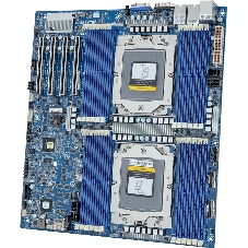 Серверная материнская плата Gigabyte MZ73-LM1, 2xSP5, AMD EPYC 9004/9005, 24xDDR5 RDIMM (до 4096 ГБ, 4800 МГц), 3xSlimSAS, 4xPCIe 4.0 x16, 1xM.2 22110, 2x10Gb LAN, 1xGb LAN (IPMI), 2xUSB-A 5Gbps, 1xVGA, 1xCOM, EATX