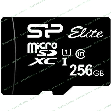 Флеш карта microSDXC 256Gb Class10 Silicon Power SP256GbSTXBV1V20 Elite w/o adapter