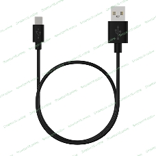 Кабель Maxvi MC-02 black USB-A - Type-C ток макс. нагрузки 2А, макс. напряжение 5V, длина кабеля 1м, материал PVC, черный