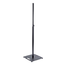 Стойка для акустической системы K&M 26729-000-55 высота от 1110 до 1810 мм, дисметр трубы 35 мм, возможность использования в ограниченном пространстве, квадратное основание, цвет черный