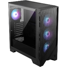 Компьютерный корпус MSI MAG Forge 321R Airflow черный без БП ATX 4x120мм 2xUSB 3.0 1xUSB3.1 audio bott PSU