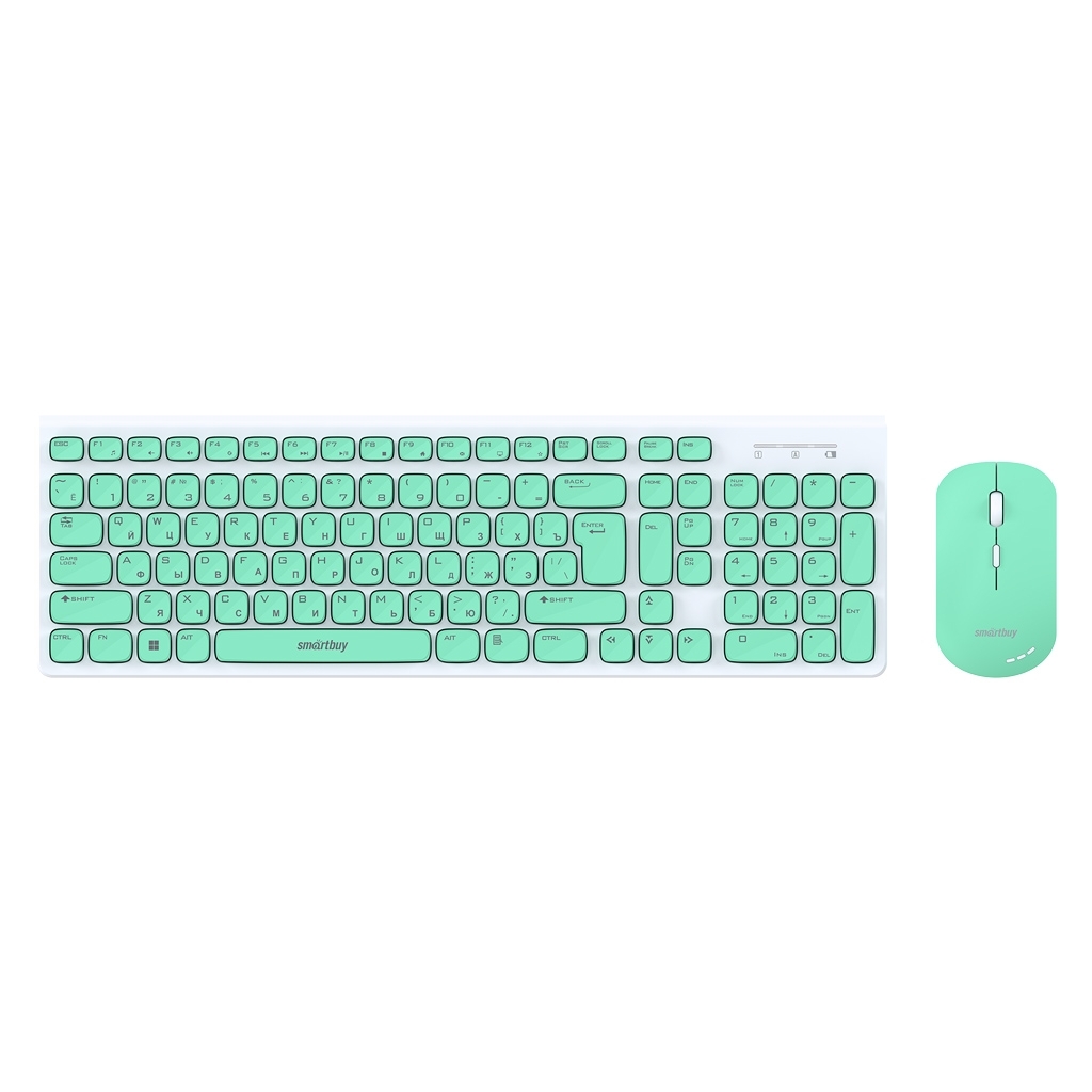 Комплект клавиатура+мышь Smartbuy (SBC-250288AG-WG) ONE 250288AG бело-зеленый