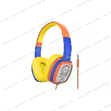Проводные наушники Harper KIDS HN-302 оранжевый/синий, накладные, проводной