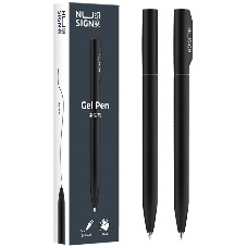 Ручка гелевая Deli Nusign (NS552GREY) серый, d=0.5мм, черные чернила, автоматическая