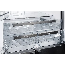 Холодильник Kuppersberg NMFV 18591 DX темный металл трехкамерный 390/170л морозилка снизу, No Frost, Side by Side