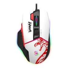 Мышь проводная A4Tech Bloody W95 Max Naraka белый/рисунок, оптическая, 12000 dpi, USB, кнопки - 6