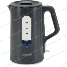 Чайник электрический Hyundai HYK-G4508 1.5л. 1700Вт серый/прозрачный корпус: стекло