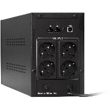 Источник бесперебойного питания ExeGate EP212519RUS SpecialPro Smart LLB-1000.LCD.AVR.4SH.RJ.USB 1000VA, черный, 4 евророзетки, USB