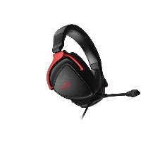 Гарнитура ASUS ROG Delta S Core чёрный-красный, проводная, 3.5 мм, съёмный микрофон, совместимость с PlayStation, Xbox