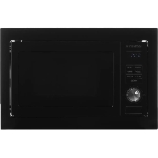 Встраиваемая микроволновая печь Hyundai HBW 2544 BG черный, 25 л, 900 Вт, переключатели - кнопки, поворотный механизм