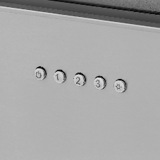 Вытяжка встраиваемая KRONA Selina 600 PRM Inox 3P серебристый, 52 см, 1300 куб. м/ч, 61 дБ