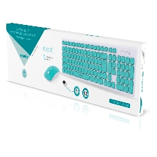 Комплект клавиатура+мышь Smartbuy (SBC-250288AG-WG) ONE 250288AG бело-зеленый