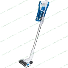 Пылесос вертикальный SUPRA VCS-5097 белый/синий, питание от аккумулятора, 140 Вт, уборка сухая, пылесборник 0.8 л