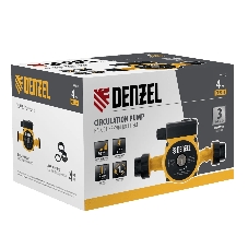 Циркуляционный насос Denzel CP25-4, напор 4 м, 50 л/мин, 1 м кабель, монт. длина 180 мм