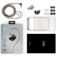 Гарнитура внутриканальные Fiio JH5 0.78м черный проводные крепление за ухом (80003493)