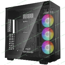 Компьютерный корпус Deepcool CH780 черный (ATX, без БП, ARGb, 4xUSB3.2 Type-A + USB3.2 Type-C) (R-CH780-BKADE41-G-1) MidiTower