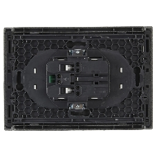 Розетка IEK FORTE&PIANO FP523 2-местная с заземлением с защитными шторками безвинтовое крепление 16А сталь