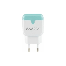 Сетевое зарядное устройство ENERGY ET-33, 2 USB разъема, 2,1А, белый (104291)