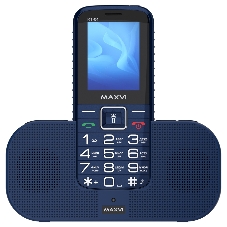 Мобильный телефон Maxvi RT-04 + док-станция, синий
