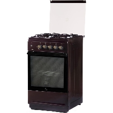Плита газовая Flama N FG 24237 B коричневый, конфорок 4 газовых, духовка 50 л, 50 см x 85 см x 60 см