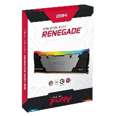 Оперативная память Kingston Fury Renegade, DDR4, 16GB (2x8GB), 3600MHz, CL16, DIMM, с радиаторами, RGB, серый/черный