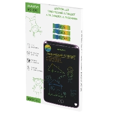 Планшет LCD для заметок и рисования Maxvi MGT-02С pink