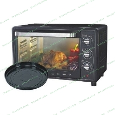 Мини-печь Sakura SA-7001BP 35л, духовка 1600 Вт,, механ.управление, 3 режима работы духовки (верх, низ, верх+низ), таймер на 60 минут, регулировка температуры духовки, комплектация - металлическая решетка, противень, круглая форма для выпечки (230х50 мм), ухват. : черный.