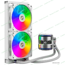 Система жидкостного охлаждения Alseye i240-W белый, 120 мм, алюминий/медь, 1800 об/мин, 36.2 дБ, 4 pin, 250 Вт